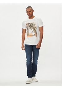 JOOP! Jeans T-Shirt 50Darvin 30042426 Beżowy Modern Fit. Kolor: beżowy. Materiał: bawełna