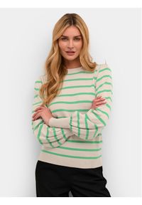 Kaffe Sweter Kamala 10506891 Zielony Regular Fit. Kolor: zielony. Materiał: wiskoza #1