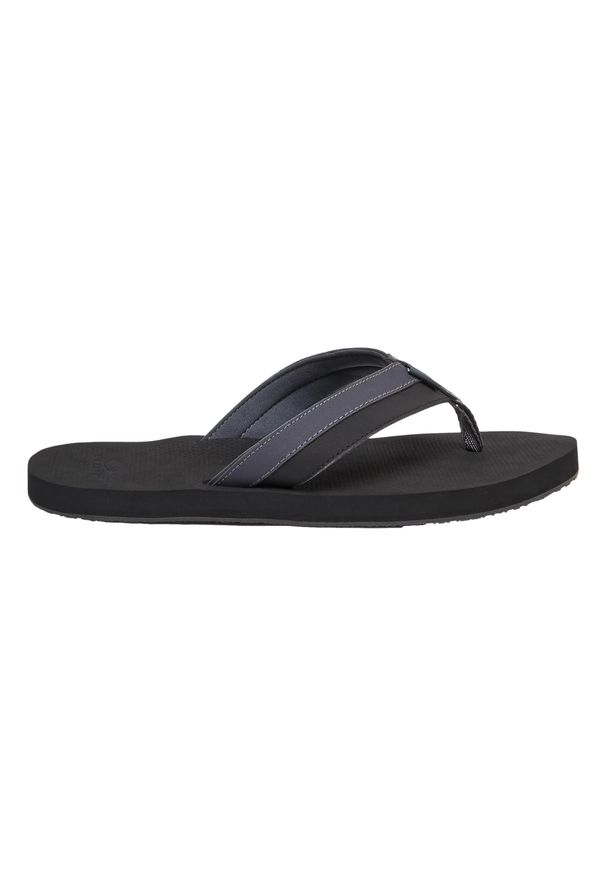 Japonki plażowe męskie Oakley Burke Flip Flop. Okazja: na plażę. Kolor: czarny. Styl: sportowy