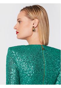 Elisabetta Franchi Komplet bluzka i spódnica TG-002-27E2-V500 Zielony Slim Fit. Kolor: zielony. Materiał: syntetyk #5
