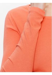 Lauren Ralph Lauren Sukienka dzianinowa 250889290002 Pomarańczowy Slim Fit. Kolor: pomarańczowy. Materiał: dzianina, bawełna #5
