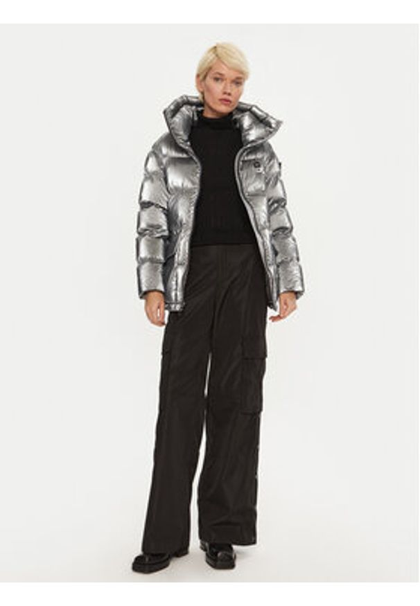 Blauer Kurtka zimowa 24WBLDC02250 Srebrny Regular Fit. Kolor: srebrny. Materiał: syntetyk. Sezon: zima