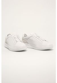 Calvin Klein - Buty skórzane. Nosek buta: okrągły. Zapięcie: sznurówki. Kolor: biały. Materiał: skóra. Szerokość cholewki: normalna #4