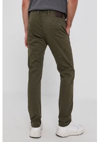 JOOP! - Joop! Spodnie męskie kolor zielony dopasowane. Kolor: zielony. Materiał: tkanina. Wzór: gładki #3
