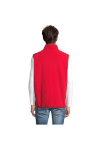 SOL'S - Ocieplacz Na Ciało Dla Dorosłych Unisex Factor Fleece Zapinany Na Zamek. Kolor: czerwony
