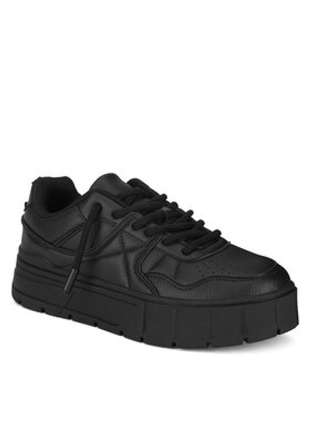Jenny Fairy Sneakersy LZ0719-04 Czarny. Kolor: czarny. Materiał: skóra