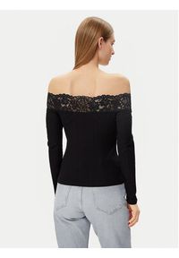 Morgan Bluzka 251-THEODOR Czarny Slim Fit. Kolor: czarny. Materiał: bawełna #4