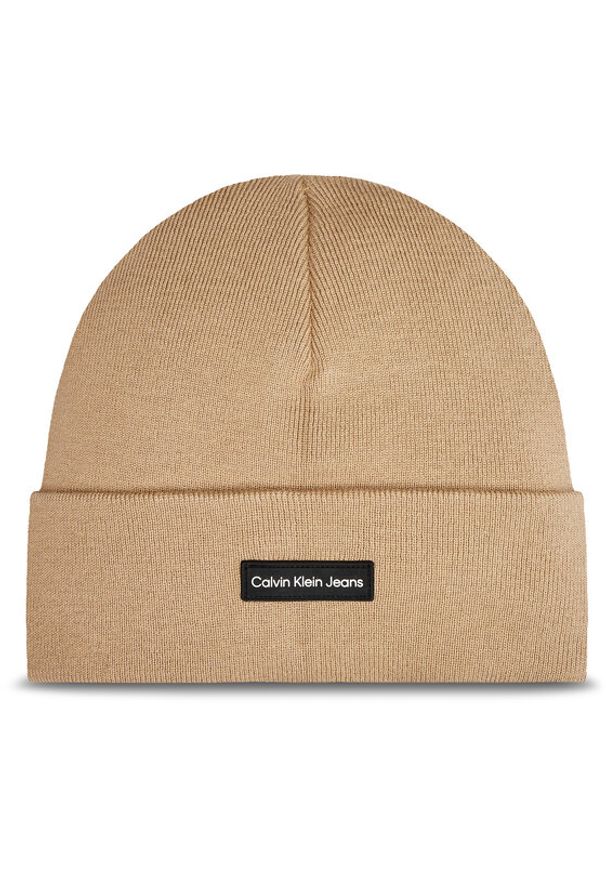 Calvin Klein Czapka Inst Patch K50K512142 Beżowy. Kolor: beżowy. Materiał: materiał, bawełna