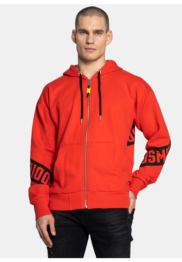 Bluza męska Diesel S Alby Zip A1 (00SW9F-0IAJH-41S). Kolor: czerwony