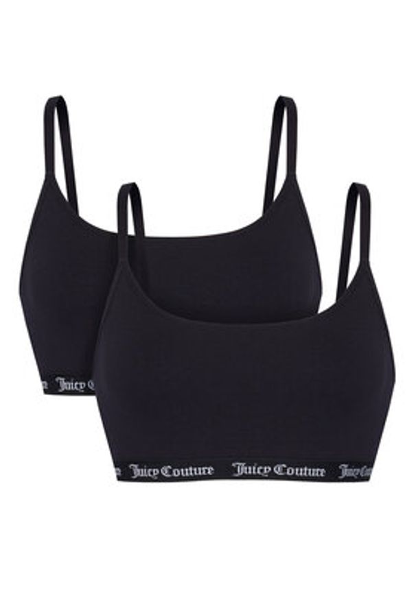 Juicy Couture Komplet biustonoszy topów JCTBT125973 Czarny. Kolor: czarny. Materiał: bawełna