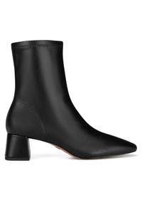 Nine West Botki WFA3426-1 Czarny. Kolor: czarny. Materiał: materiał