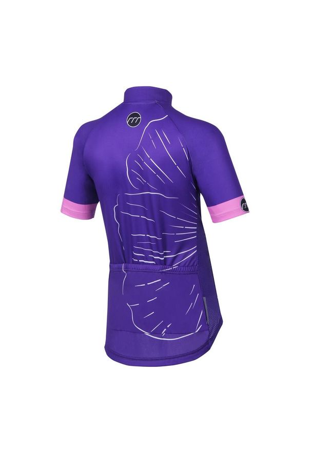 MADANI - Koszulka rowerowa damska madani. Kolor: wielokolorowy, fioletowy, czarny. Sport: kolarstwo