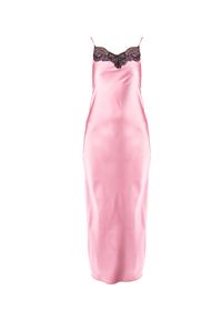 Pinko Sukienka "Arneis" | 101411 A0VB | Kobieta | Różowy. Kolor: różowy. Materiał: poliester. Długość rękawa: na ramiączkach. Wzór: koronka. Długość: maxi