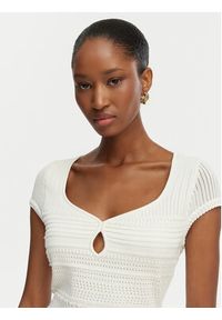 Guess Sukienka dzianinowa W6GK21 Z0603 Biały Regular Fit. Kolor: biały. Materiał: wiskoza #2