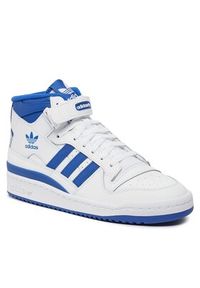 Adidas - adidas Sneakersy Forum Mid IG3755 Biały. Kolor: biały. Materiał: skóra