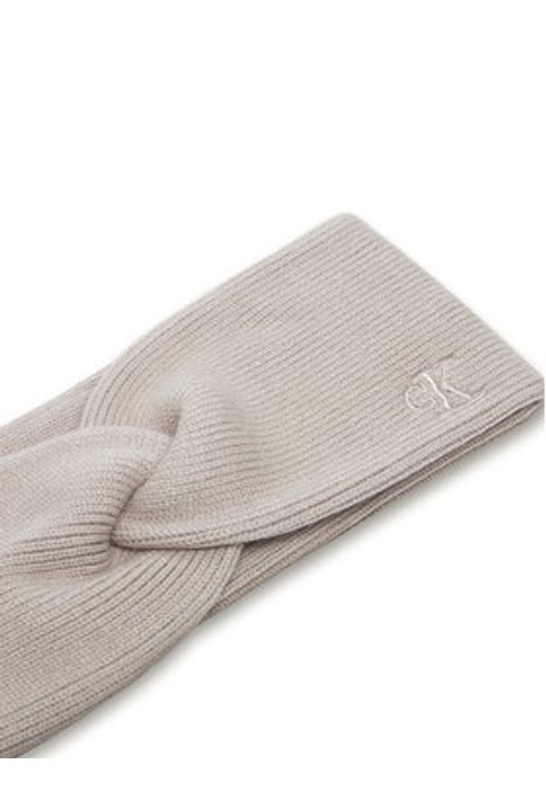 Calvin Klein Opaska materiałowa Fine LV04F8019G Beżowy. Kolor: beżowy. Materiał: wiskoza