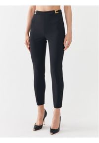 Elisabetta Franchi Spodnie materiałowe PA-005-36E2-4421 Czarny Slim Fit. Kolor: czarny. Materiał: syntetyk
