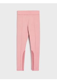 Sinsay - Legginsy Active - różowy. Kolor: różowy