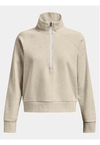 Under Armour Bluza Ua Rival Fleece Hz 1379492-784 Beżowy Loose Fit. Kolor: beżowy. Materiał: bawełna #6