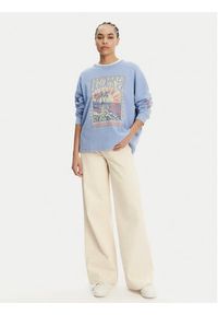 Roxy Bluza ERJKT04276 Niebieski Relaxed Fit. Kolor: niebieski. Materiał: bawełna, syntetyk #4