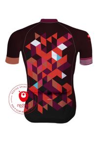 REDTED - Camisola de ciclismo VERMELHO - VERMELHO. Kolor: wielokolorowy. Materiał: poliester