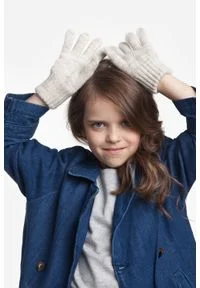 Rękawiczki dziecięce PaMaMi - Beżowy. Kolor: beżowy. Materiał: poliamid, akryl. Sezon: zima #3