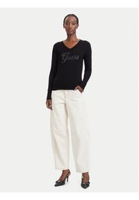 Guess Sweter W6YR29 Z0977 Czarny Regular Fit. Kolor: czarny. Materiał: wiskoza #5