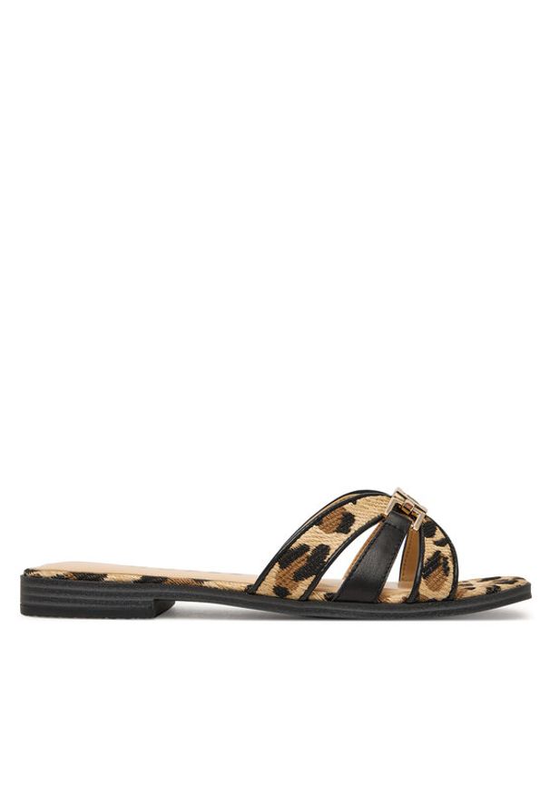 Guess Klapki FLJREA PEL19 Beżowy. Kolor: beżowy. Materiał: skóra