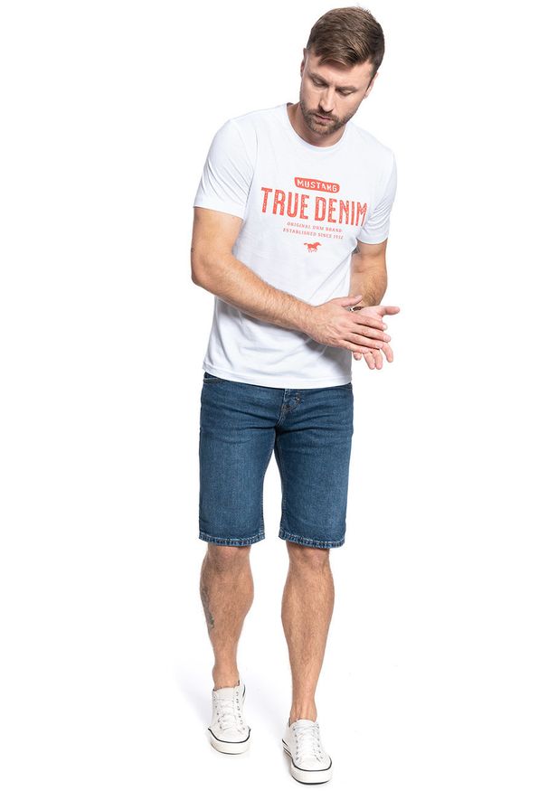 Mustang - MUSTANG Chicago Short DENIM BLUE 1005417 5000 312. Materiał: denim