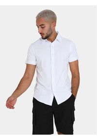 Brave Soul Koszula MSH-230BUCKLEY Biały Regular Fit. Kolor: biały. Materiał: bawełna, syntetyk
