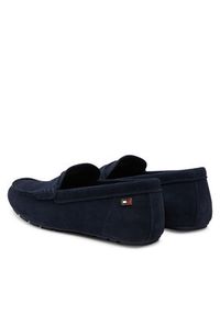 TOMMY HILFIGER - Tommy Hilfiger Mokasyny Flag Soft Suede Driver Loafer FW0FW08558 Granatowy. Kolor: niebieski. Materiał: skóra, zamsz