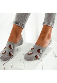 Milena - Szare mikrostopki kokoski (model 810). Kolor: szary. Materiał: bawełna, elastan, poliamid, materiał