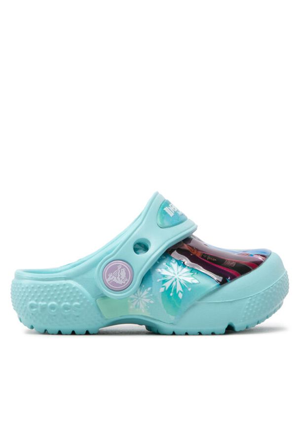 Crocs Klapki FROZEN Fl Disney Frozen II Clog T 206804 Niebieski. Kolor: niebieski. Wzór: motyw z bajki