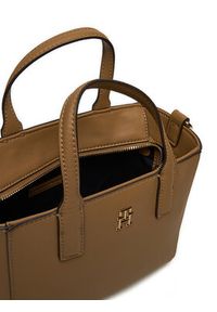 TOMMY HILFIGER - Tommy Hilfiger Torebka AW0AW16907 Brązowy. Kolor: brązowy. Materiał: skórzane