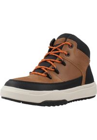 Geox - Kapcie GEOX J BUNSHEE BOY B ABX Brązowy. Kolor: brązowy. Materiał: syntetyk, tkanina. Sport: turystyka piesza