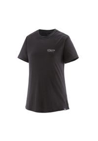 Koszulka damska Patagonia Cap Cool Merino Blend Graphic Shirt. Kolor: czarny. Sport: turystyka piesza