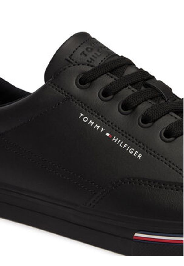 TOMMY HILFIGER - Tommy Hilfiger Tenisówki Vulc Core Rwb Long Lace Lth FM0FM05814 Czarny. Kolor: czarny. Materiał: skóra