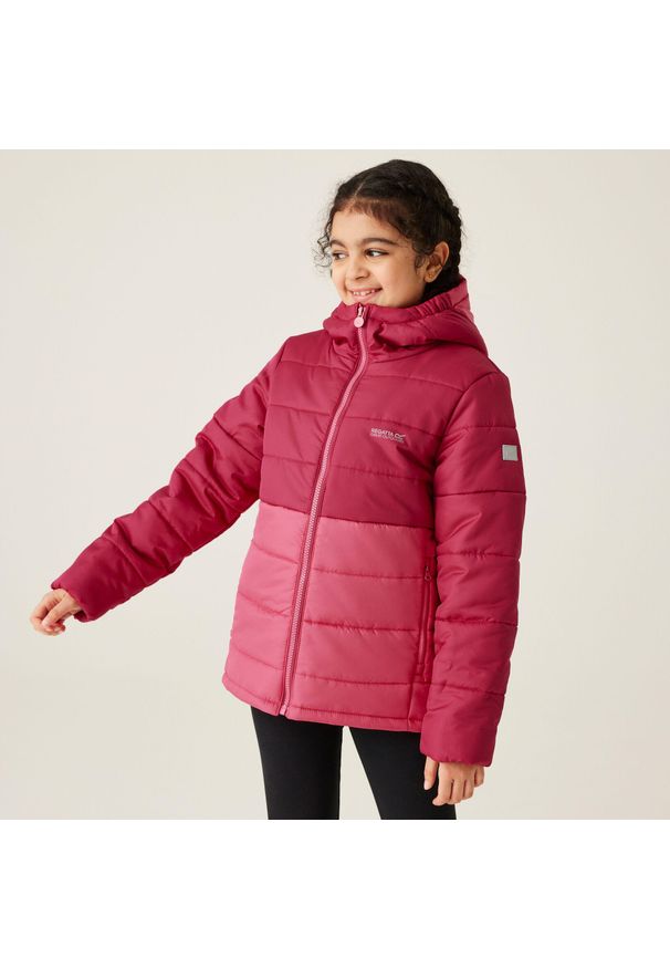 Regatta - Lofthouse VIII Dziecięca kurtka turystyczna z przegrodami. Kolor: różowy. Styl: sportowy, młodzieżowy. Sport: turystyka piesza