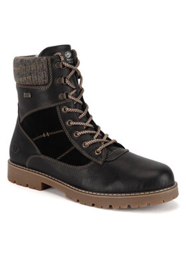 Remonte Botki D9378-00 Czarny. Kolor: czarny. Materiał: skóra