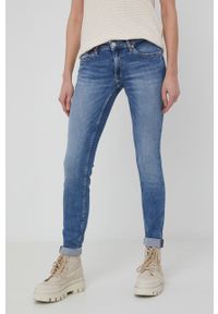 Tommy Jeans jeansy SOPHIE CE137 damskie high waist. Stan: podwyższony. Kolor: niebieski #1