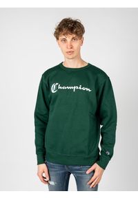 Champion Bluza "C-Neck" | HBGF88H586NJA | Mężczyzna | Zielony. Okazja: na co dzień. Kolor: zielony. Materiał: bawełna, poliester. Styl: casual #8