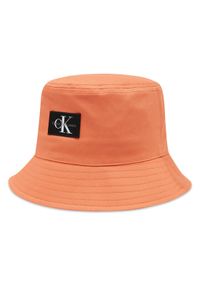Calvin Klein Jeans Bucket K50K510790 Pomarańczowy. Kolor: pomarańczowy. Materiał: materiał, bawełna