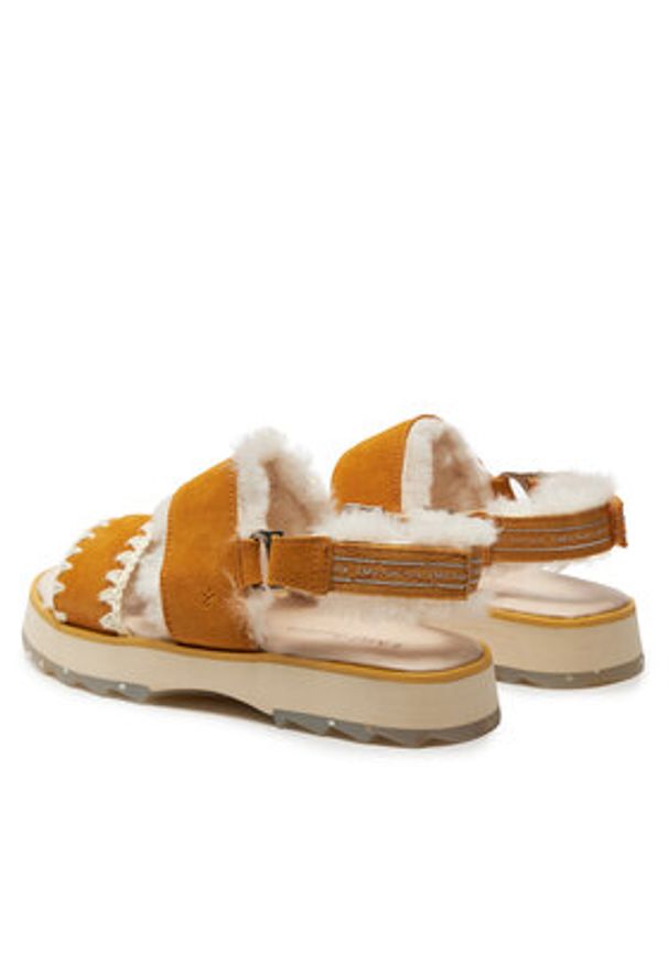 EMU Australia Sandały Montobello W13057 Żółty. Kolor: żółty. Materiał: skóra