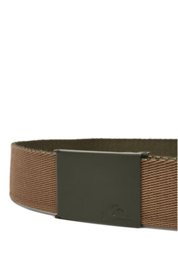 Quiksilver Pasek Męski EQYAA03912 Khaki. Kolor: brązowy. Materiał: materiał