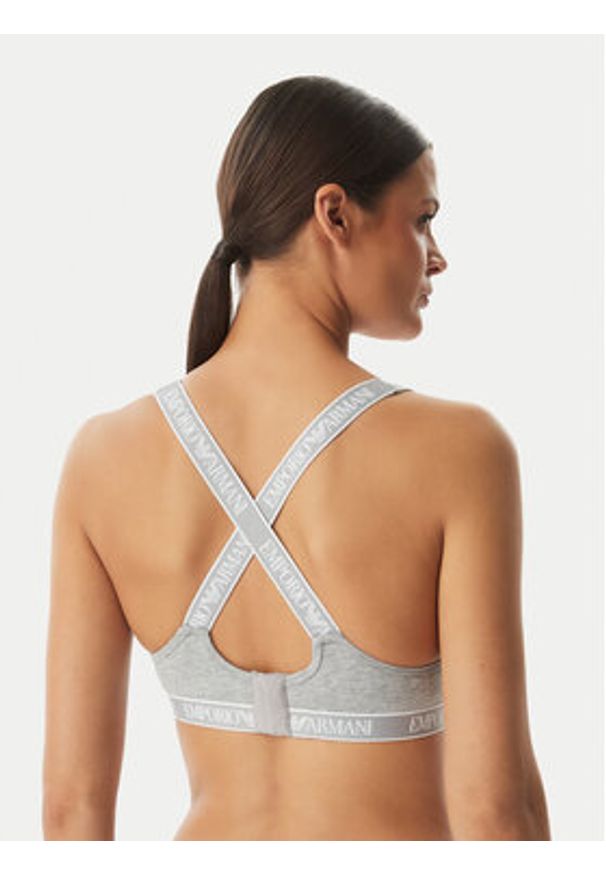 Emporio Armani Underwear Biustonosz sportowy EW000447 AF19026 O8002 Szary. Kolor: szary. Materiał: bawełna