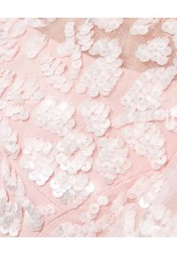 NEEDLE & THREAD - Różowa sukienka z cekinami Seren. Kolor: różowy, wielokolorowy, fioletowy. Wzór: kwiaty #2