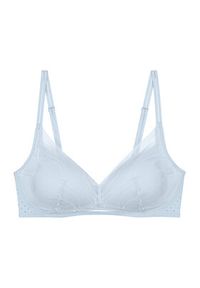 Triumph Biustonosz push-up Breathe & Lift 10226602 Niebieski jasny. Kolor: niebieski. Materiał: syntetyk. Rodzaj stanika: push-up #5