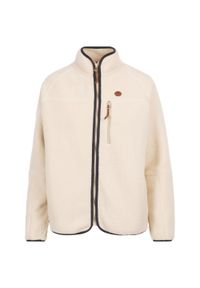 TRESPASS - Damska Bluza Polarowa Quake Ze Skórzanym Wykończeniem. Kolor: biały. Materiał: skóra, polar. Sezon: zima. Sport: turystyka piesza #1