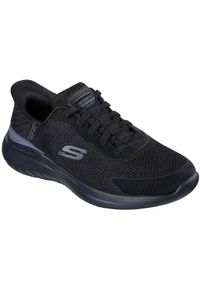 skechers - Adidasy Skechers Bounder 2.0-silco, Mężczyźni. Kolor: czarny. Materiał: materiał. Sport: fitness