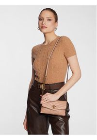 Tory Burch Torebka Kira Chevron Chain Wallet 90343 Beżowy. Kolor: beżowy. Materiał: skórzane #2